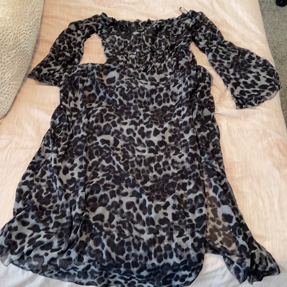 Boho leopard dress